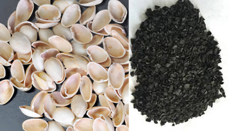 Application of pistachio coal in industry